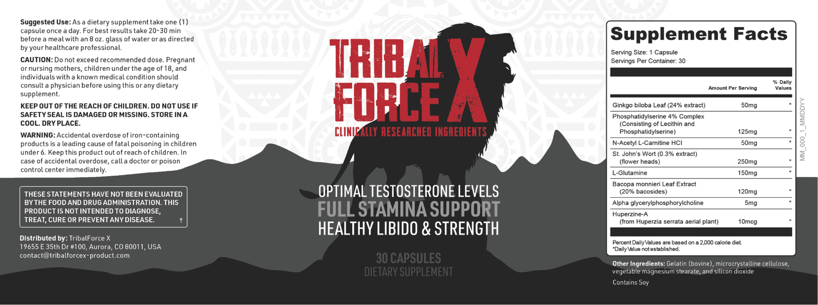 Quality certification icons for TribalForce X